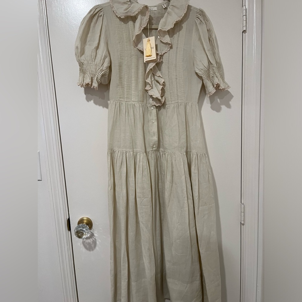 New with tags. One button missing but extra button attached at tag